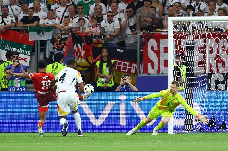 المنتخب الألماني يفلت من الهزيمة أمام سويسرا.. والمجر تفوز على اسكتلندا