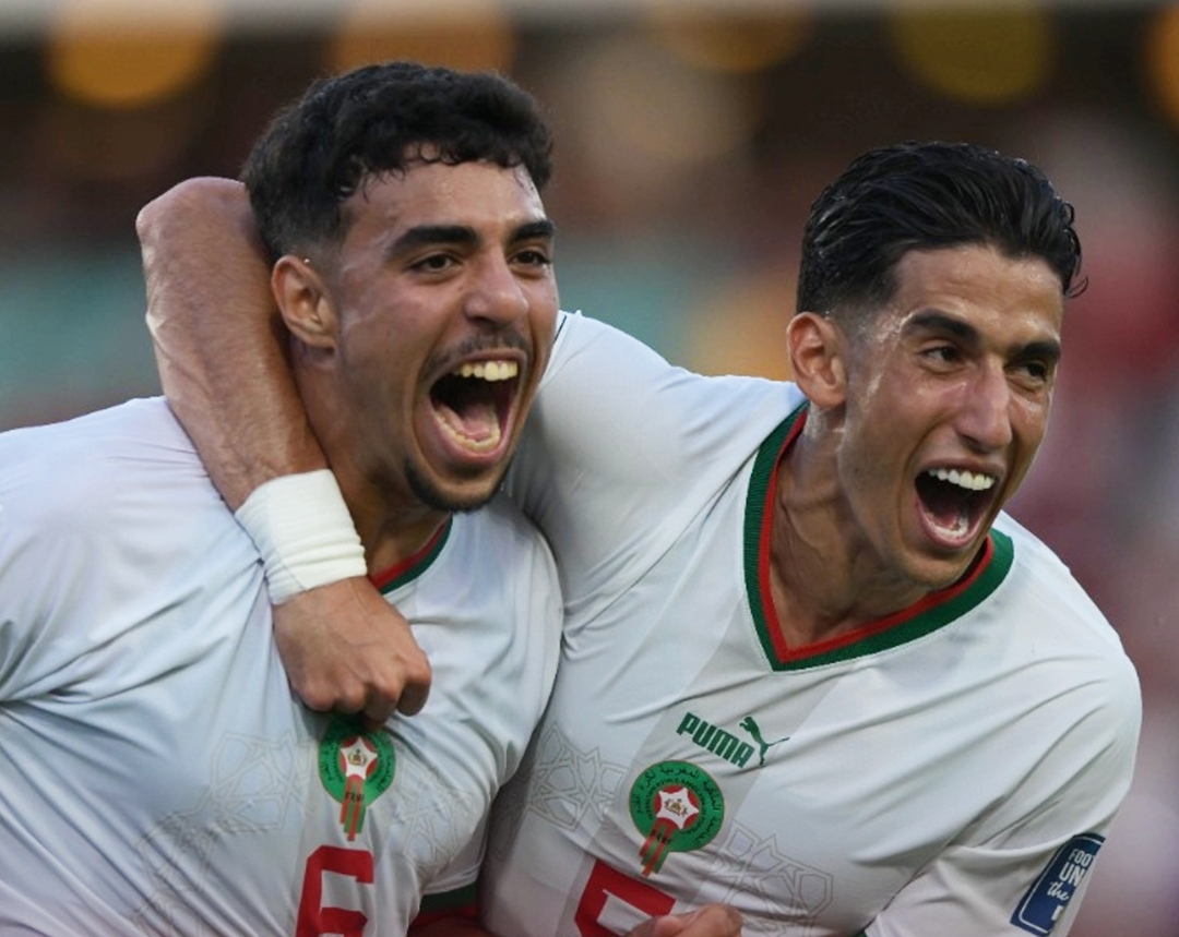 شادي رياض يسجل أول أهدافه الدولية في مباراة المغرب والكونغو برازافيل