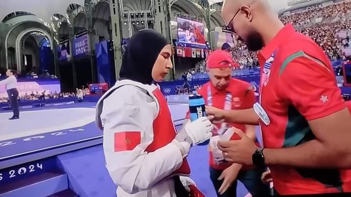 إقصاء فاطمة الزهراء أبو فارس من مسابقة التايكوندو