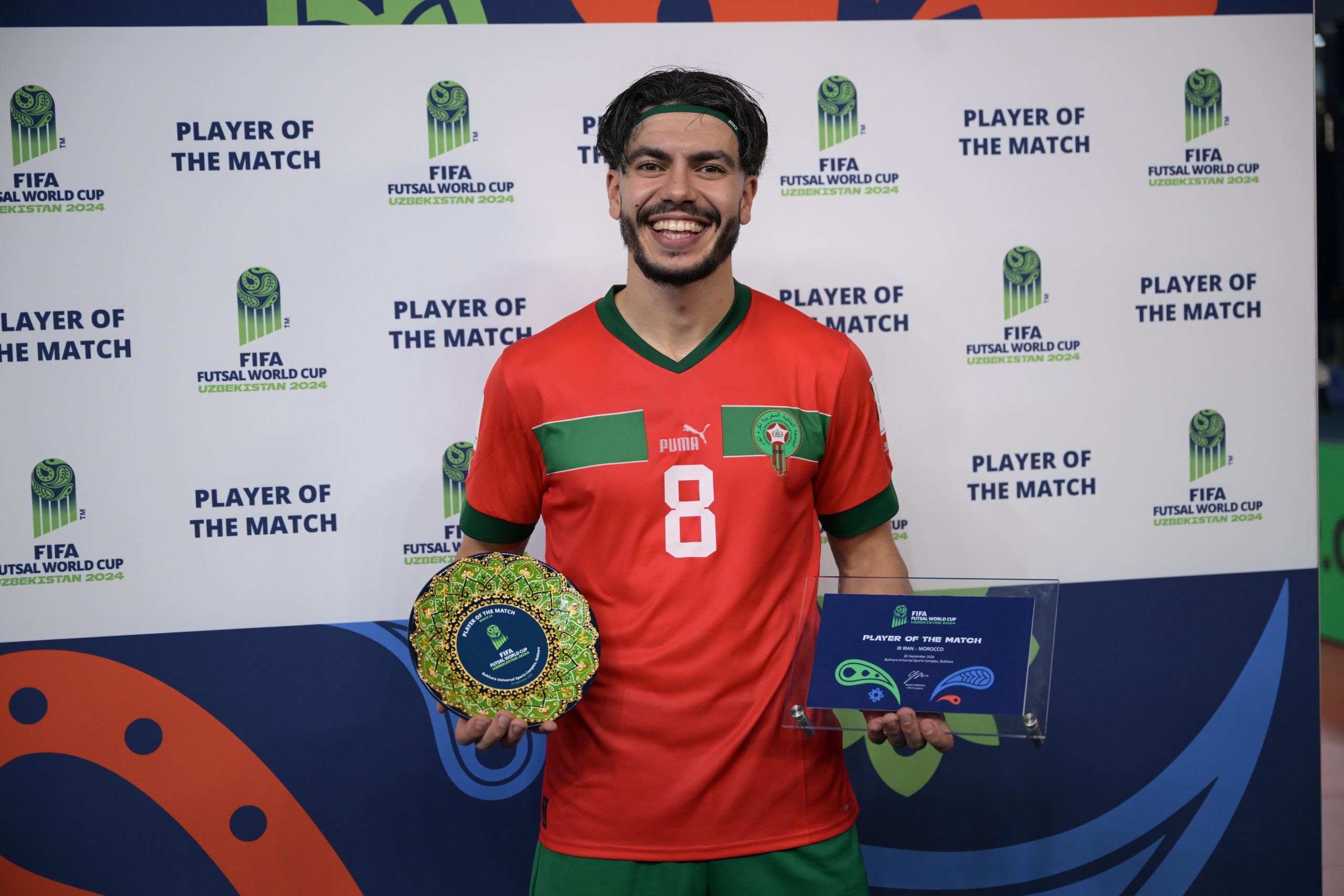 الفيفا تختار المغربي سفيان الشعراوي احسن لاعب في لقاء المنتخب الوطني لكرة القدم داخل القاعة امام ايران
