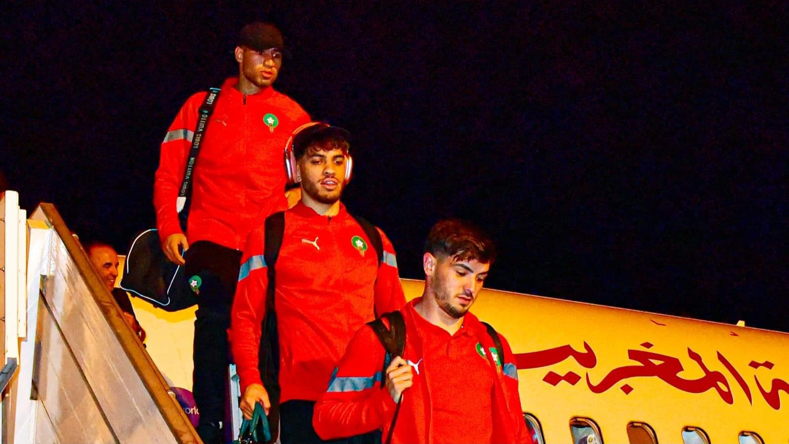 وصول بعثة المنتخب المغربي إلى مدينة فرانسفيل تأهبا لمواجهة الغابون