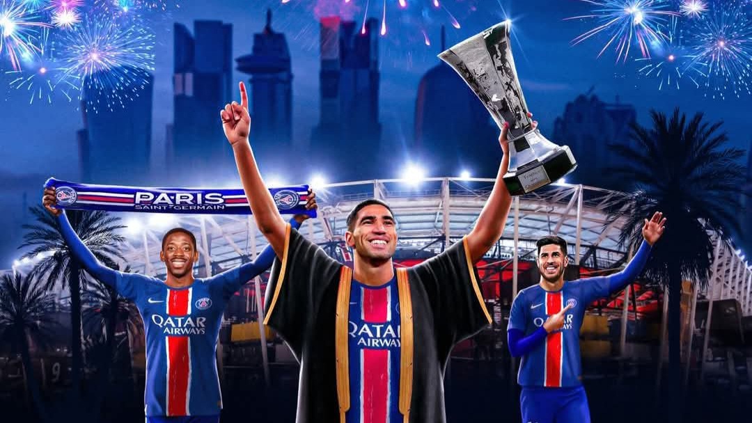 حكيمي يقود باريس سان جيرمان للتتويج بكأس السوبر الفرنسي