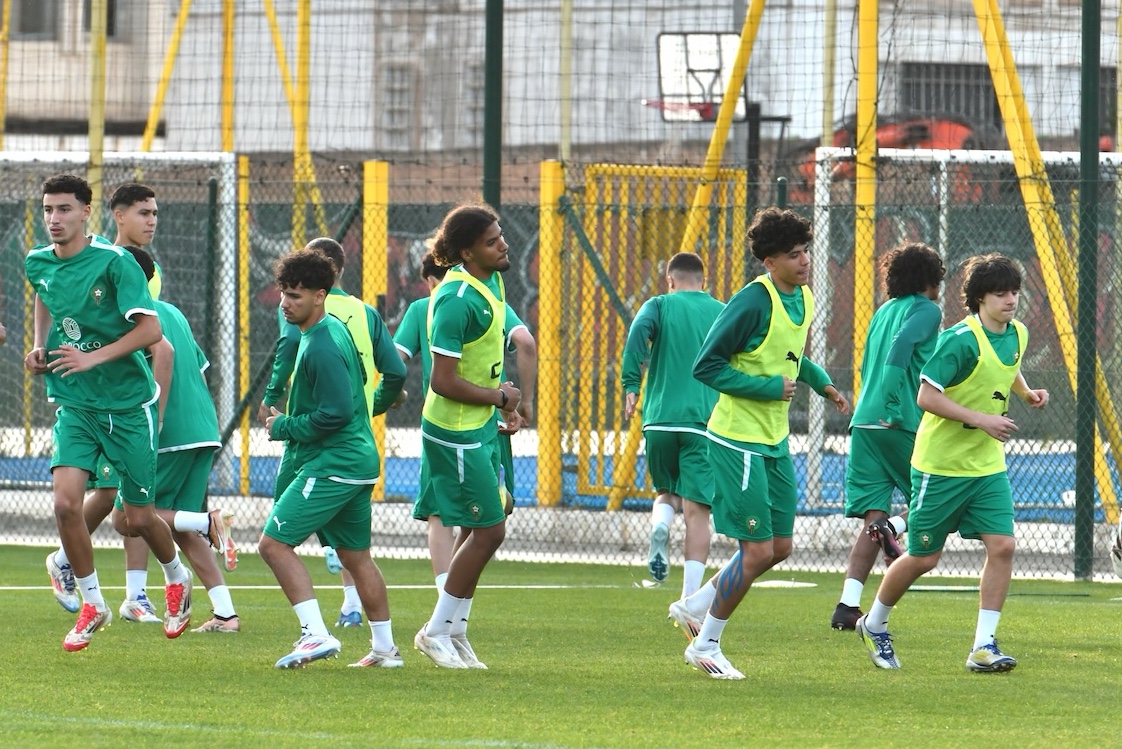 أشبال الأطلس يواصلون التحضيرات لمواجهة جنوب إفريقيا في ربع نهائي كأس أمم إفريقيا