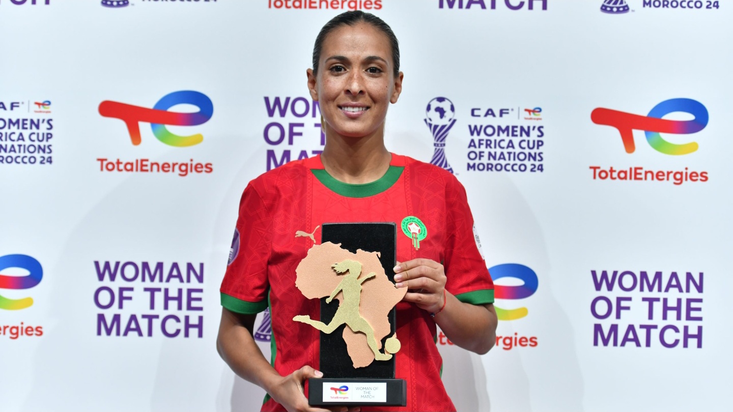ابتسام الجريدي أفضل لاعبة في مباراة المغرب ومالي