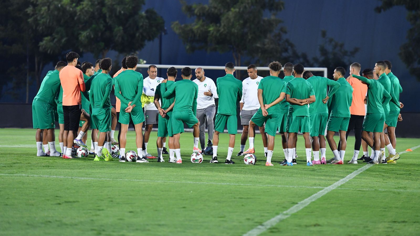 المنتخب الوطني يختتم استعداداته للقاء الكونغو