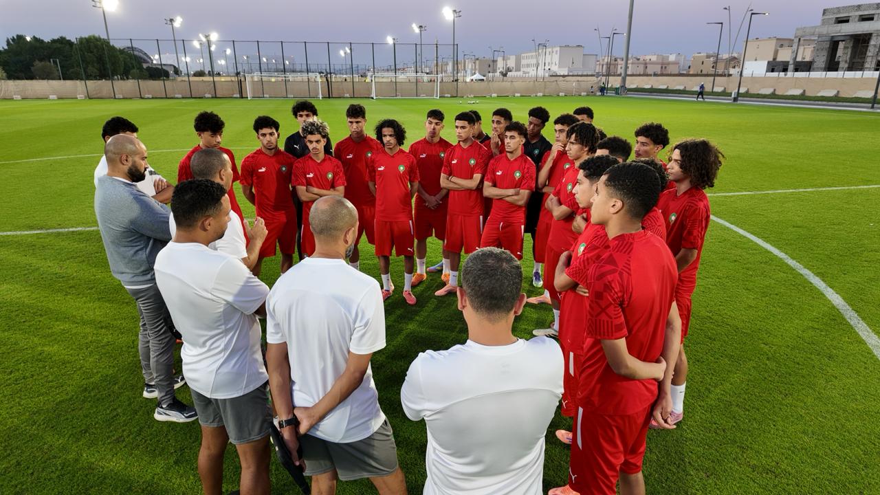المنتخب الوطني لأقل من 17 سنة يستأنف تداريبه استعدادًا للقاء منتخب كاليدونيا الجديدة