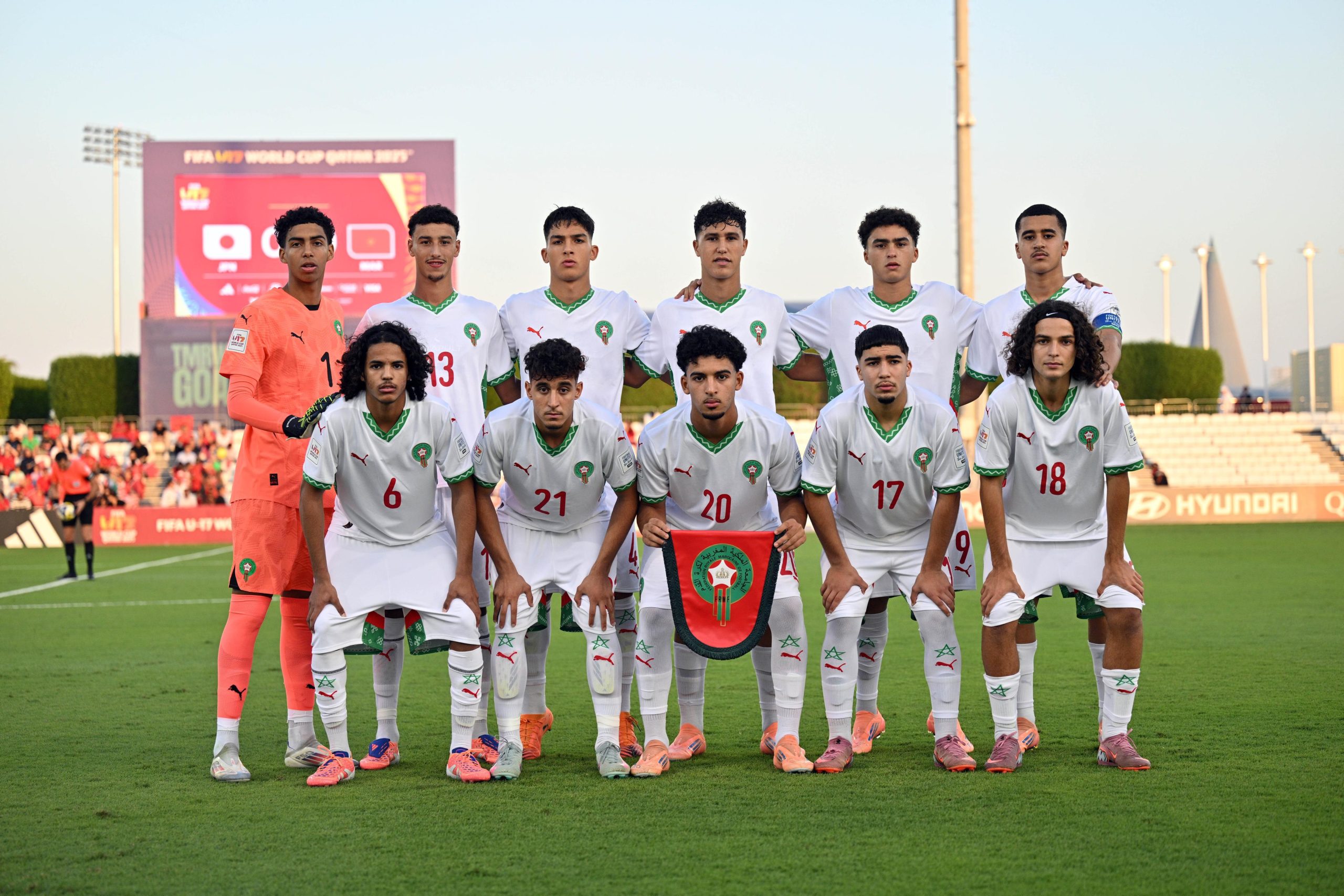 تشكيلة أشبال الأطلس جاهزة لمواجهة البرازيل في ربع نهائي مونديال U17
