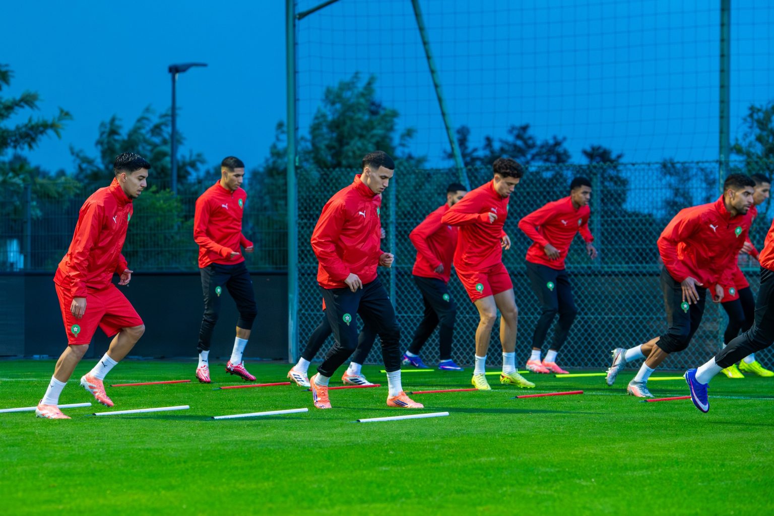 المنتخب الوطني يجري آخر حصة تدريبية قبل لقاء زامبيا