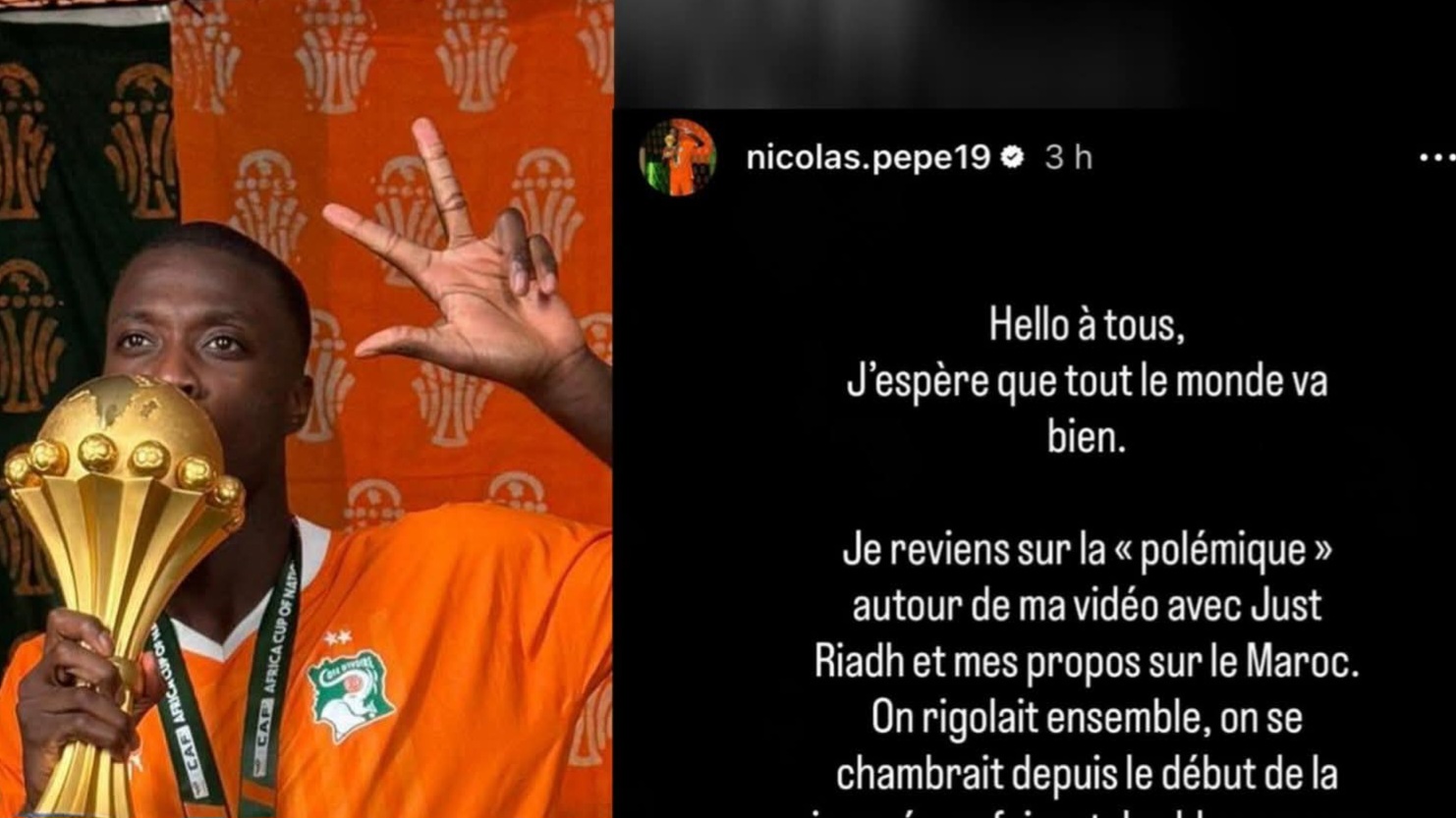نيكولاس بيبي يوضّح حقيقة تصريحاته ويعتذر لجماهير المغرب