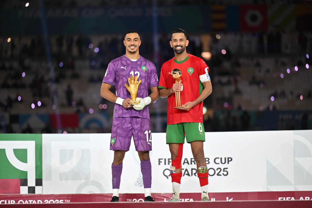 بنعبيد احسن حارس مرمى وحريمات احسن لاعب في كأس العرب