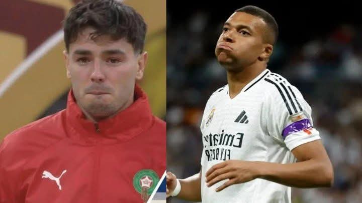 مبابي يواسي إبراهيم دياز بعد ضياع ركلة الجزاء في نهائي الكان