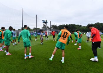 المنتخب الوطني يخوض اول حصة تدريبية في بوسطن