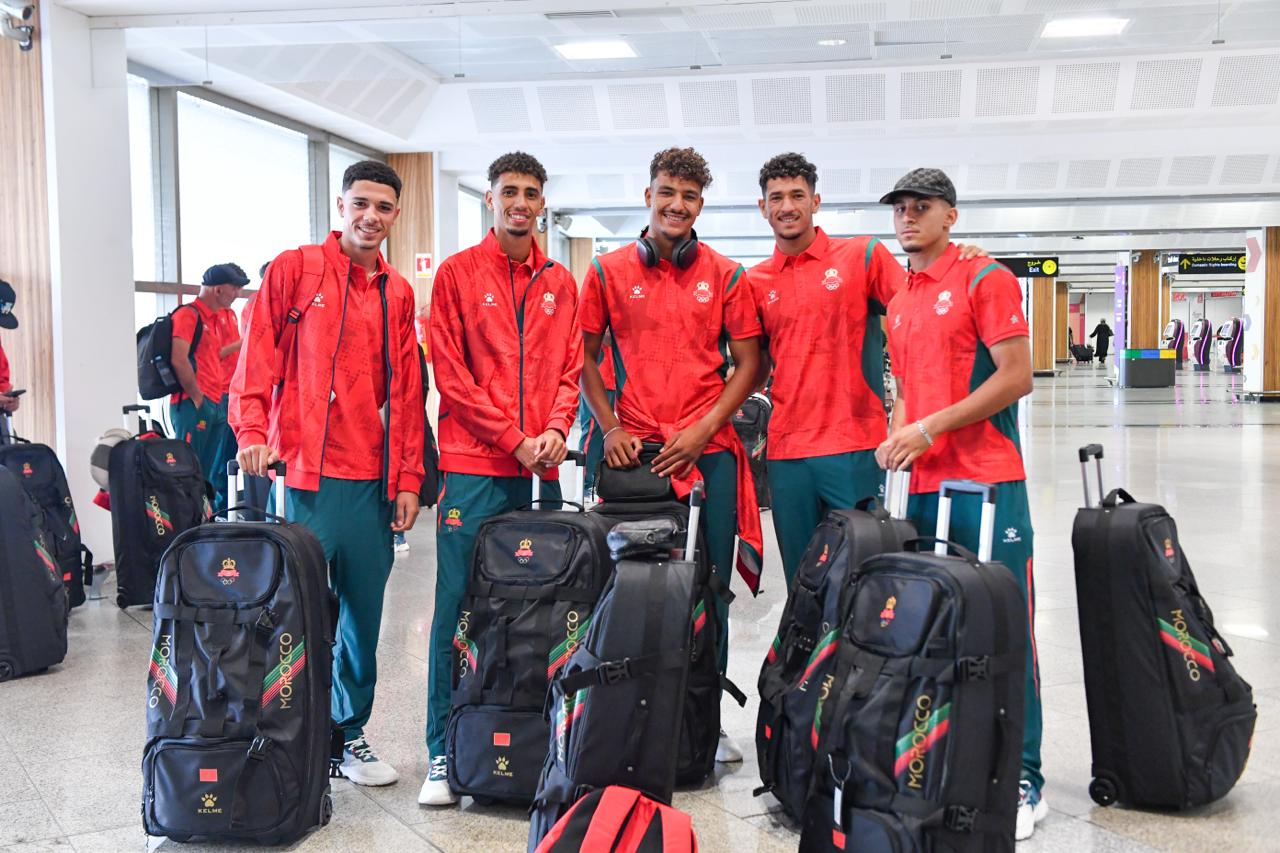 بعثة المنتخب المغربي لاقل من 20 سنة تتوجه الى ايطاليا للمشاركة في العاب البحر المتوسط